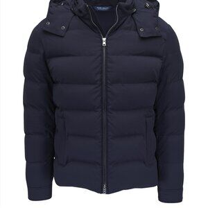 Peter Millar Cortina Quilted Bomber Size M in navy NWT